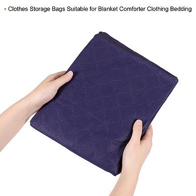 Clothes Storage Bag Closet Organizer for Comforters Blankets, 6pcs