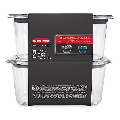 Rubbermaid Brilliance 2-pc. 4.7-Cup Food Storage Container Set