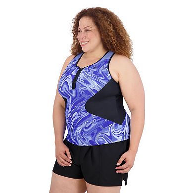 Plus Size ZeroXposur Scuba Tankini Swim Top
