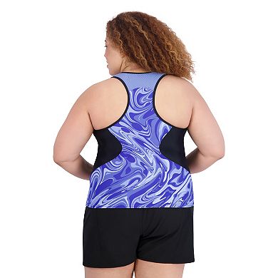 Plus Size ZeroXposur Scuba Tankini Swim Top