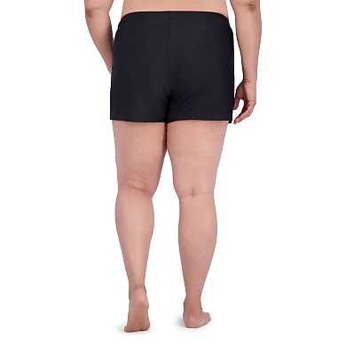 Plus Size ZeroXposur UPF 30+ Action Swim Shorts