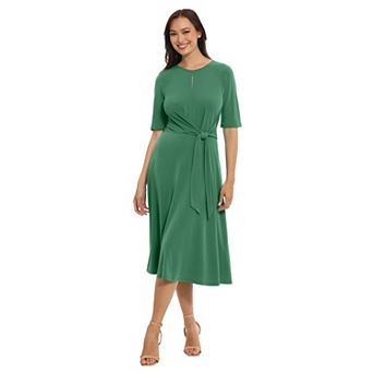 Women's London Times Side Tie Midi Dress