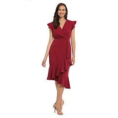 Womens Faux Wraps Party Dresses, Clothing