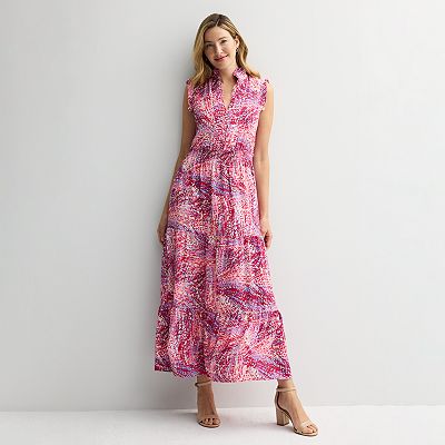 Women s London Times Floral Smocked Waist Maxi Dress