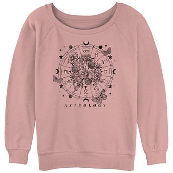Juniors' Astrology Floral Chart Graphic Pullover