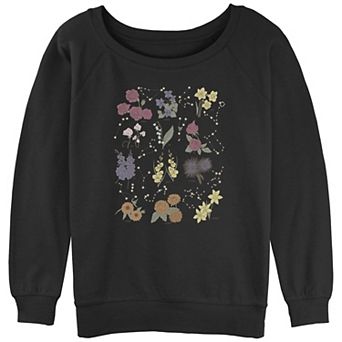 Juniors' Flower Informational Chart Slouchy Terry