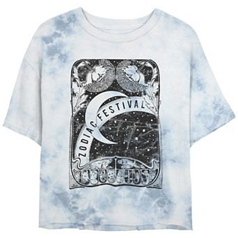 Juniors' Under Moonlight Zodiac Festival Graphic Tee