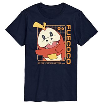 Men's Pokemon Fuecoco Stats Graphic Tee