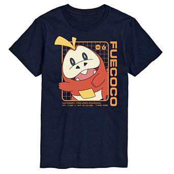 Men's Pokemon Fuecoco Stats Graphic Tee