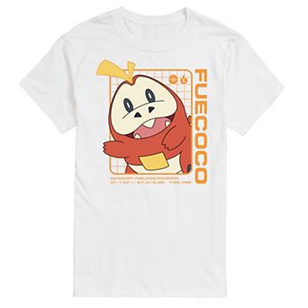 Men's Pokemon Fuecoco Stats Graphic Tee