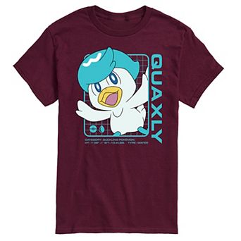 Men's Pokemon Quaxly Stats Graphic Tee