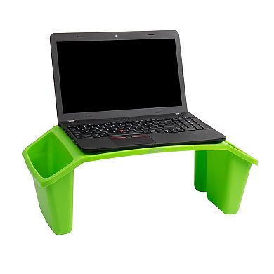 Mind Reader Sprout Collection Portable Desk / Breakfast Tray with Side Storage Pockets