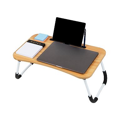 Mind Reader Woodland Collection Portable and Collapsible Laptop Desk / Breakfast Table