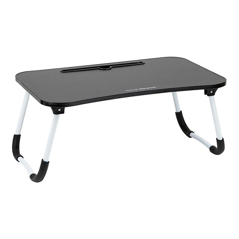 Mind Reader Woodland Collection Portable and Collapsible Laptop Desk / Breakfast Table, Black