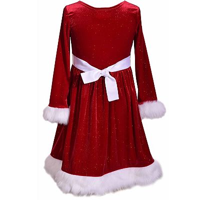 white christmas dresses Christmas Party Dress for Toddler Girl, Xmas Tartan Plaid, Winter Baby  Birthday Outfit main image 1
