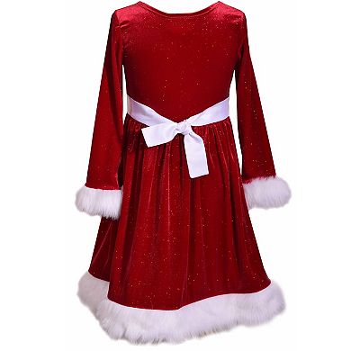 Girls 4-20 Bonnie Jean Santa Dress in Regular & Plus Size