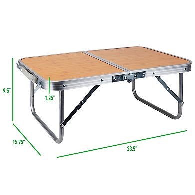 Mind Reader Woodland Collection Portable and Collapsible Laptop Desk / Breakfast Table