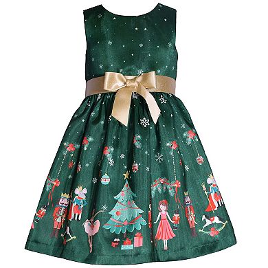 Girls 4-20 Bonnie Jean Nutcracker Dress & Cardigan Set in Regular and Plus Size