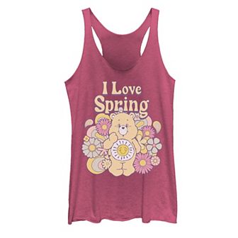 Juniors' Care Bears Funshine Bear Spring of Love Racerback Tank Top