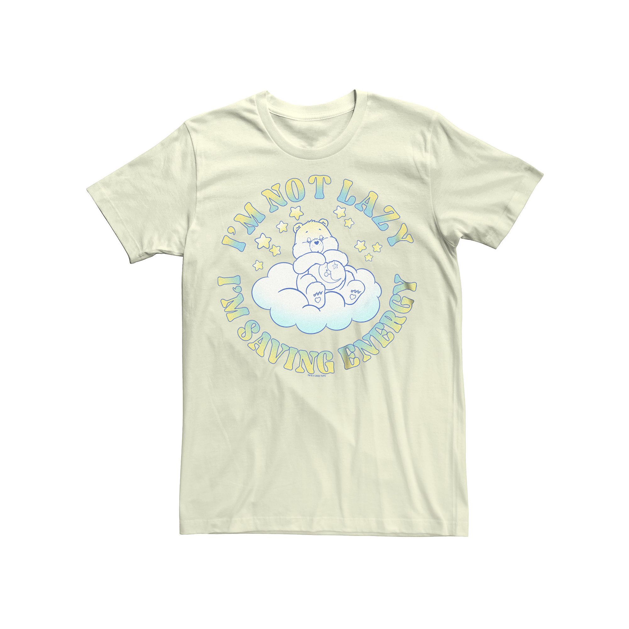 Juniors Care Bears Bedtime Bear Im Not Lazy Boyfriend Tee, Girls, Size: 