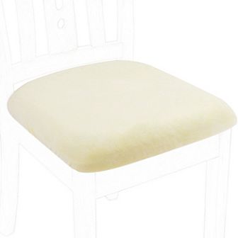 4 pc Velvet Dining Chair Seat Cover Elastic Stretchable Slipcovers 18"x18"