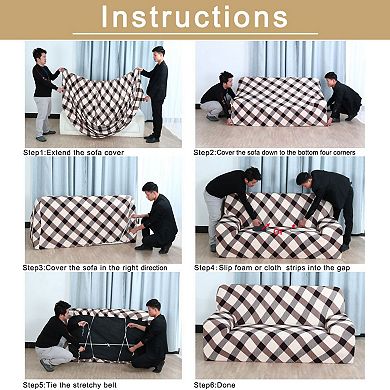Household Polyester Elastic 1 Seat Sofa Chair Cover Slipcover