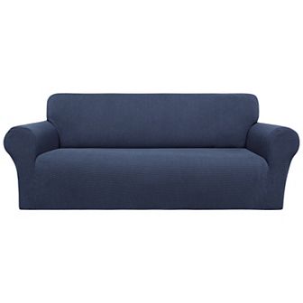 Stretch Sofa Slipcover with Elastic Bottom, 1 pc Sofa Cover for 3 Seater