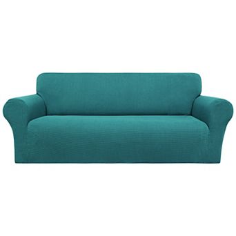 Stretch Sofa Slipcover with Elastic Bottom, 1 pc Sofa Cover for 3 Seater