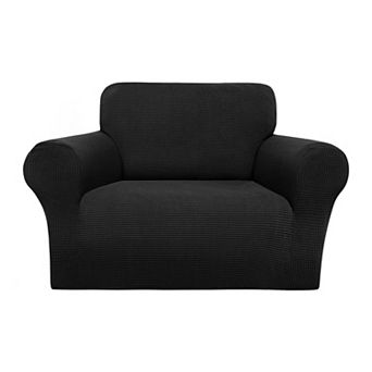 Stretch Sofa Slipcover with Elastic Bottom, 1 pc Sofa Cover for 1 Seater