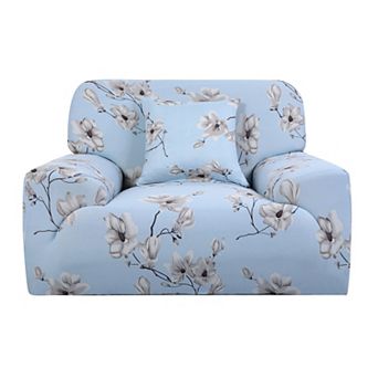 Armchair Contemporary Floral stretch sofa cover 1 pc