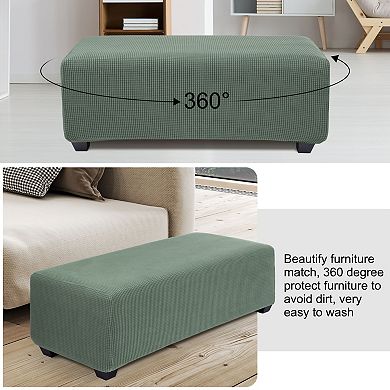 Stretch Stool Cover Slipcover Furniture Covers Fit for Length 51-76cm