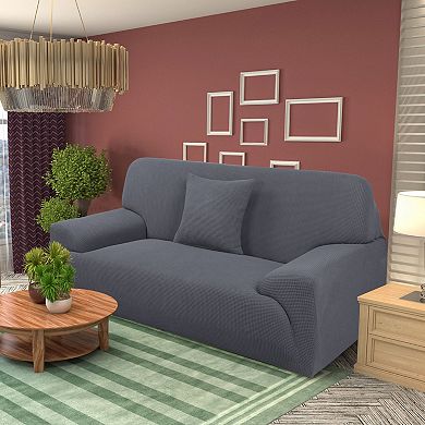 Jacquard Sofa Covers Stretch Thick Couch Slipcover Three Seater