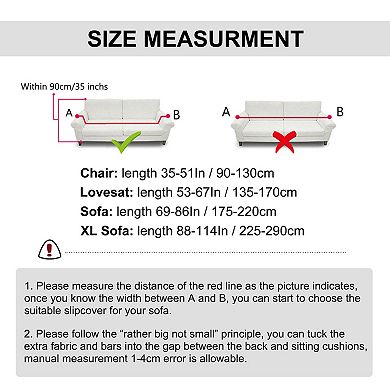 Jacquard Sofa Covers Stretch Thick Couch Slipcover Three Seater