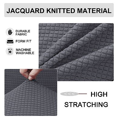 Jacquard Sofa Covers Stretch Thick Couch Slipcover Three Seater