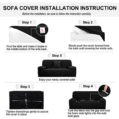 Stretch Medium Chair Sofa Covers Couch Slipcover Two Seater