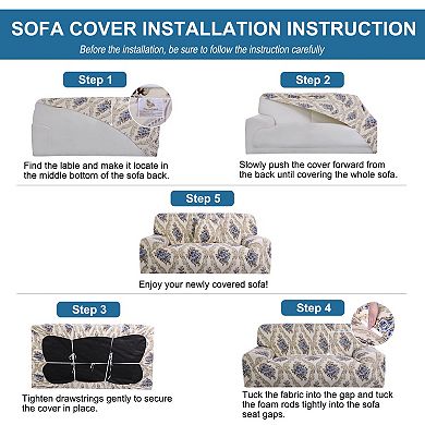 US Ship Stretch Chair Sofa Covers Seater Couch Cover Slipcover