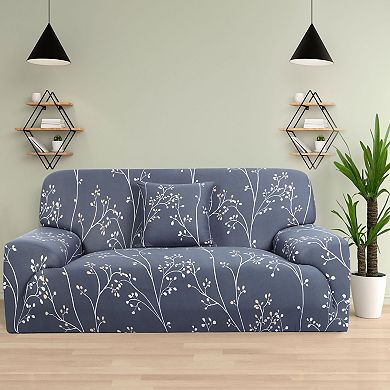Printed XL Sofa Cover Stretch Couch Cover Sofa Slipcovers with One Pillow Case