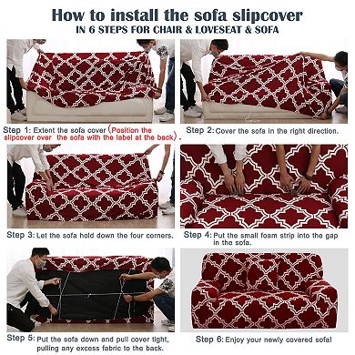 Stretch Sofa Cover Seater Lounge Couch Removable Slipcover 1 Piece