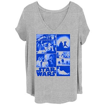 Juniors' Plus Size Star Wars Empire Strikes Back Scenes Graphic Tee