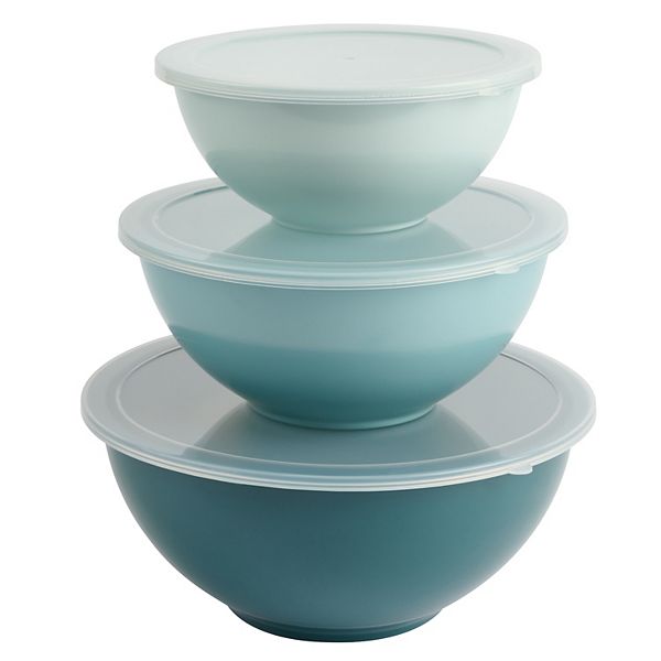 Food Network™ 3-pc. Melamine Bowls with Lids Set - Color