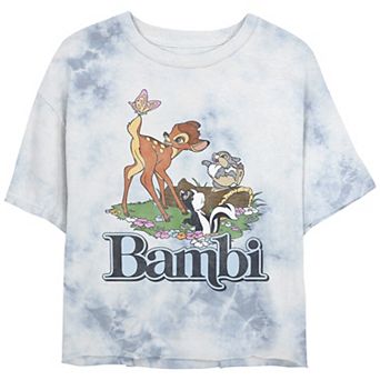 Disney's Bambi Juniors' and Forest Animals Bombard Wash Graphic Tee