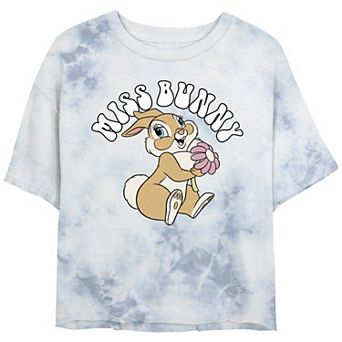 Disney's Bambi Juniors' Adorable Miss Bunny Bombard Wash Graphic Tee