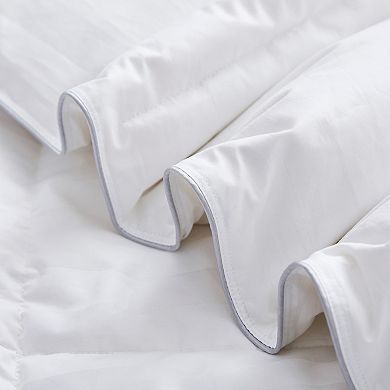 Unikome 500TC Breathable Cotton Fabric All Season White Goose Down and Feather Fiber Comforter