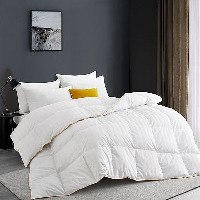 Unikome 500TC 100% Cotton All Season White Goose Down Feather Comforter