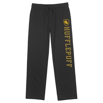 Men's Harry Potter Hufflepuff Badger Yellow Crest Pajama Pants