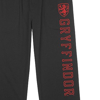 Men's Harry Potter Gryffindor Lion Red Crest Pajama Pants