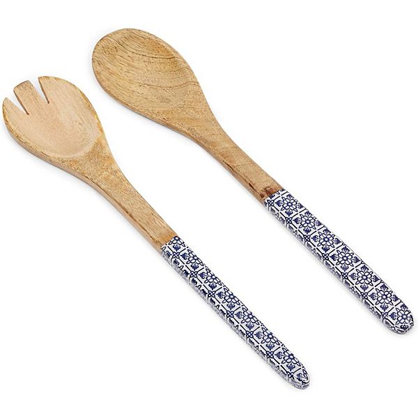 Farmlyn Creek Set Of 3 Wooden Serving Spoons For Salad, Cooking