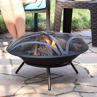 Sunnydaze Classic Elegance Replacement Fire Pit Bowl and Spark Screen