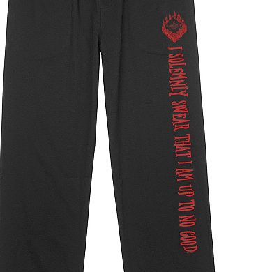Men's Harry Potter Marauder's Map Spell Pajama Pants