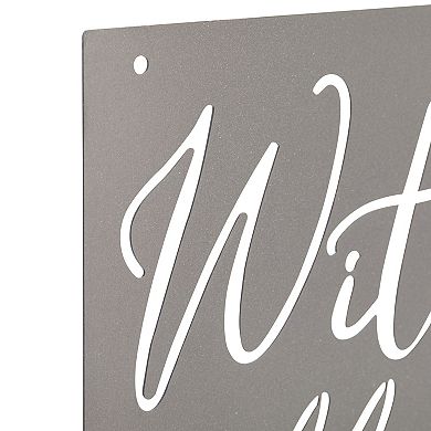 Christian Wall Decor, With God All Things Are Possible Matthew 19:26 (13 X 13 In)